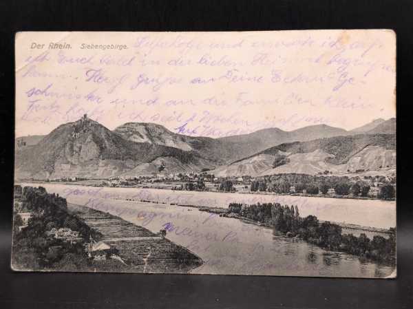 AK Ansichtskarte Postkarte Feldpost Der Rhein Siebengebirge