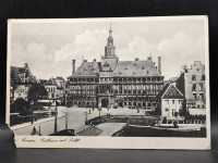 AK Ansichtskarte Postkarte Feldpost Emden Rathaus mit Delft