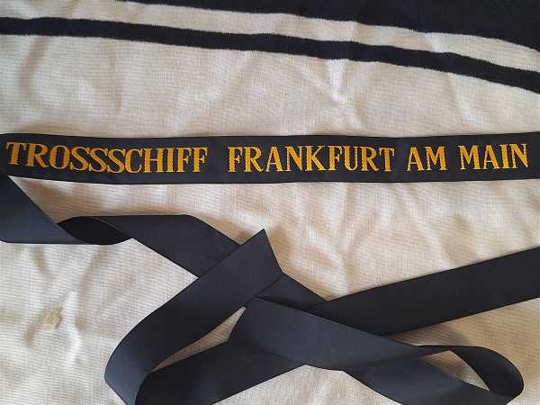 Mützenband Tellermütze Bundeswehr Bundesmarine Trossschiff Frankfurt am Main