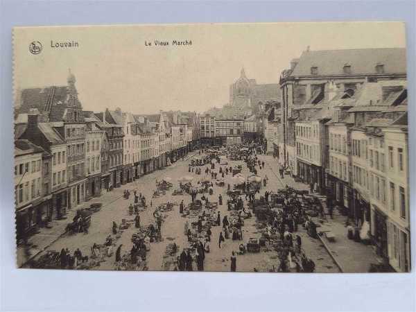 AK Ansichtskarte Postkarte Feldpost Louvain Le Vieux Marche