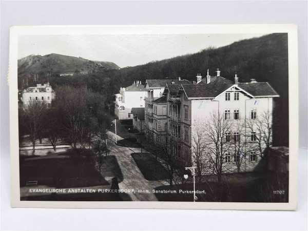 AK Postkarte Feldpost Evangelische Anstalten Purkersdorf Sanatorium Purkersdorf