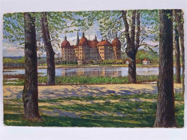 AK Ansichtskarte Moritzburg Königlich Schloss Rund um Dresden Ullmann 1917