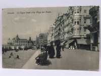 AK Ansichtskarte Postkarte Feldpost Ostende La Digue Quest et la Plage des Bains