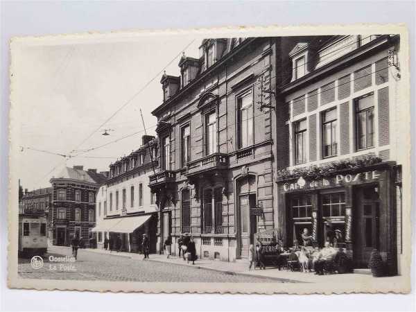 AK Ansichtskarte Postkarte Feldpost Gosselies La Poste Cafe de la Poste