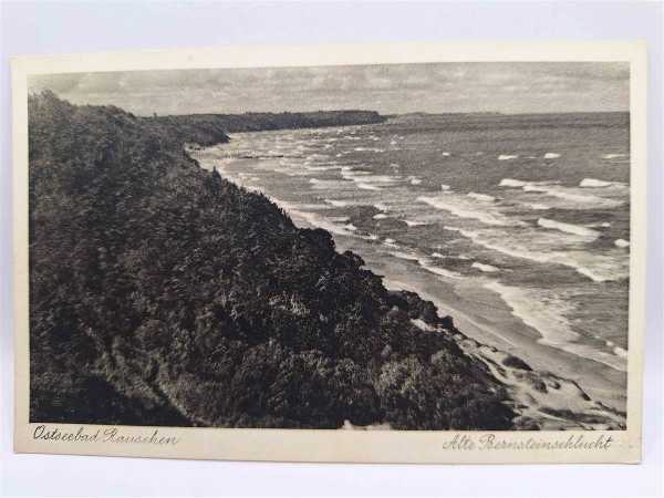 AK Ansichtskarte Postkarte Feldpost Ostseebad Rauschen Alte Bernsteinschlucht