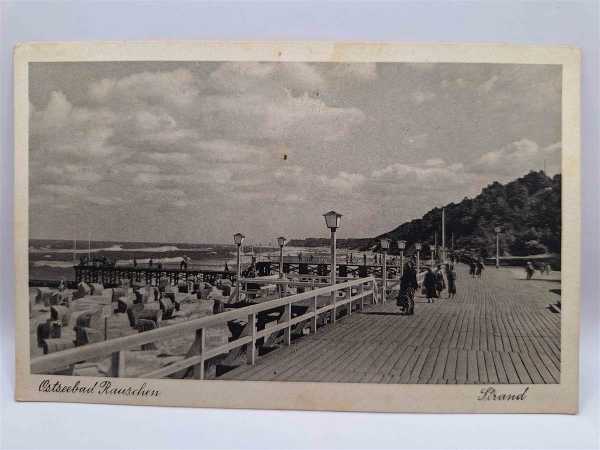 AK Ansichtskarte Postkarte Feldpost Ostseebad Rauschen Strand