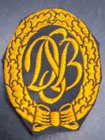 Bundeswehr DSB Patch Stoffabzeichen Deutscher Sportbund Gold