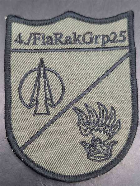 Bundeswehr Patch BW Ärmelabzeichen 4./ FlaRakGrp25