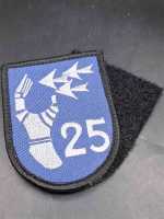 Bundeswehr Patch BW Ärmelabzeichen FlaRakGrp 25 Klett mit Gegenseite