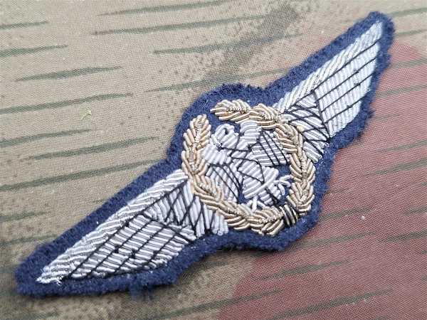 Bundeswehr Patch Tätigkeitsabzeichen Militärluftfahrzeugführer Gestickt Silber 1