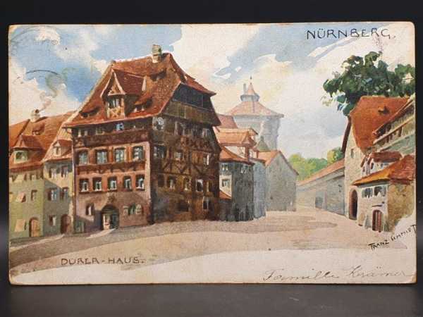 Ak Ansichtskarte Postkarte Feldpost Nürnberg Drürer Haus Franz Schmidt Bayern