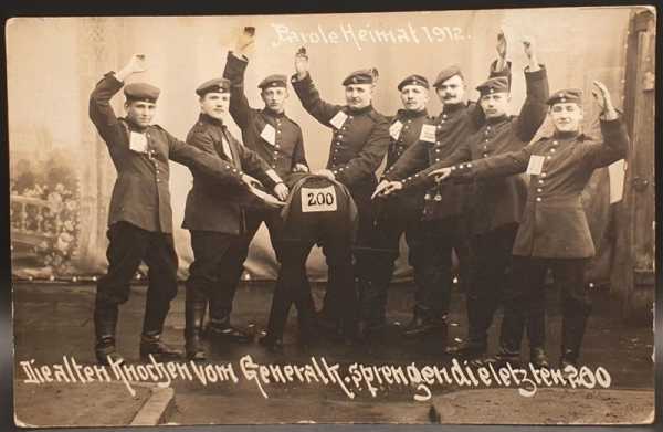 Ak Ansichtskarte Postkarte Feldpost Parole Heimat 1912 Dortmund Moers General