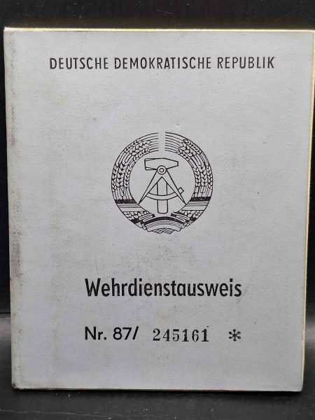 DDR Wehrdienstausweis  Nr. 87 Blanko Leer NVA