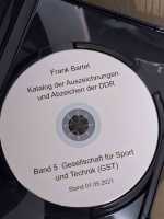 Bartel Katalog der Auszeichnungen und Abzeichen der DDR Band 5 DVD GST