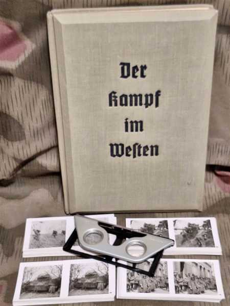 Der Kampf im Westen Raumbildalbum mit Brille und allen Bildern! Komplett