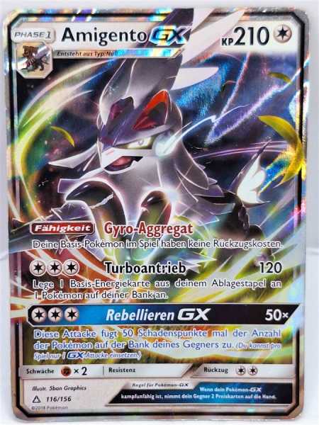 Pokemon Amigento GX 116/156 Holo Pokemon Karte