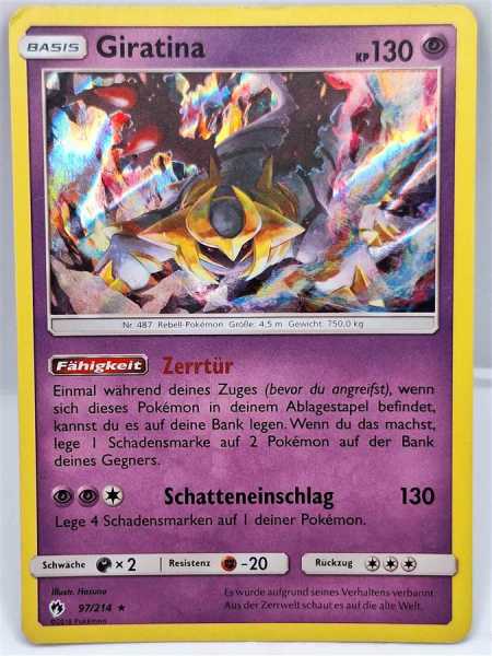 Pokemon Giratina 97/214 Holo Pokemon Karte