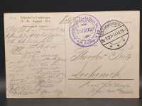 Ak Ansichtskarte Postkarte Feldpost Schlacht Lothringen Brennende Dahlheim 1914