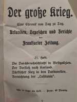 Der Große Krieg Urkunden Depeschen 21. Heft Kurland Dardanellen Westgalizien