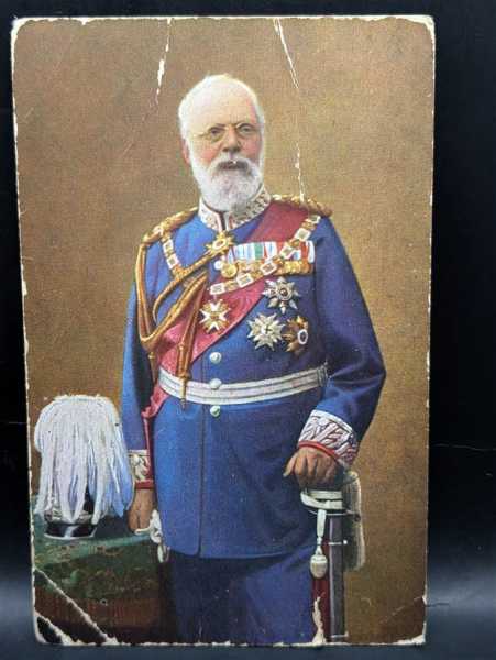 AK Ansichtskarte Postkarte Feldpost Prinz-Regent Ludwig von Bayern 1913 Orden