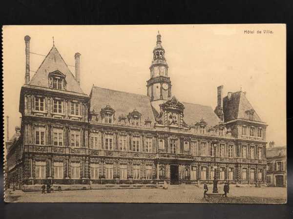 AK Ansichtskarte Postkarte Feldpost Hotel de Ville Frankreich France