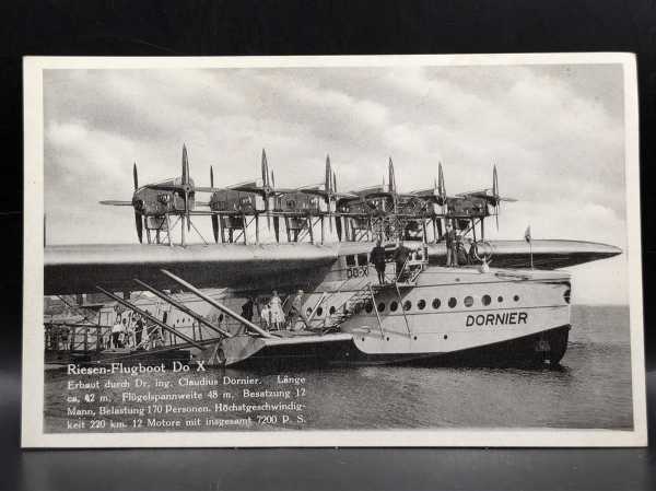 AK Ansichtskarte Postkarte Feldpost Foto Riesen Flugboot Do X 7200 PS Luftwaffe