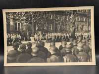 AK Ansichtskarte Postkarte Feldpost Foto Stahlhelm Parade 2