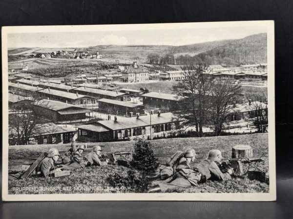 AK Ansichtskarte Postkarte Feldpost Foto Truppenübungsplatz Münsingen Wehrmacht