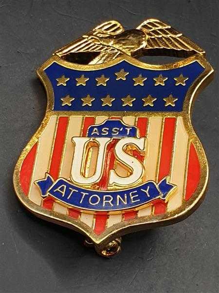 Ass´t US Attorney United States AmerikaUSA Polizei Badge Abzeichen Marke Insigne