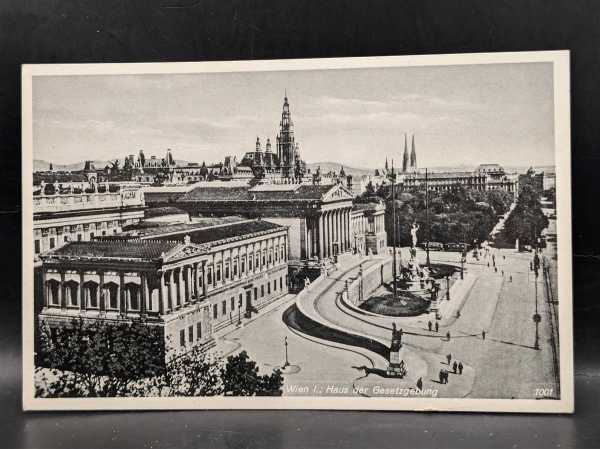 AK Ansichtskarte Postkarte Feldpost Foto Wien Haus der Gesetzgebung