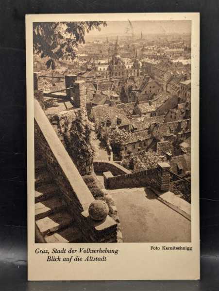 AK Ansichtskarte Postkarte Feldpost Foto Graz Stadt der Volkserhebung Altstadt