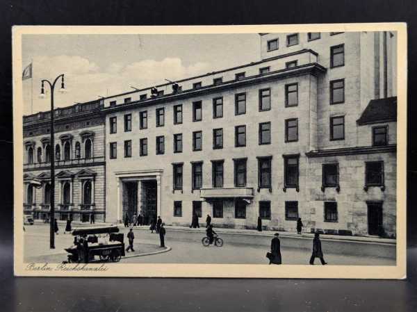 AK Ansichtskarte Postkarte Feldpost Foto Berlin Reichskanzlei Messe Leipzig