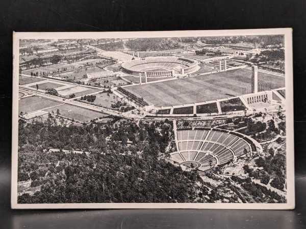 AK Ansichtskarte Postkarte Feldpost Foto Reichssportfeld RLB Luftschutzpflicht