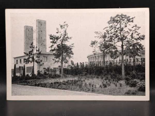 AK Ansichtskarte Postkarte Feldpost Foto Reichssportfeld Osttor Stempel