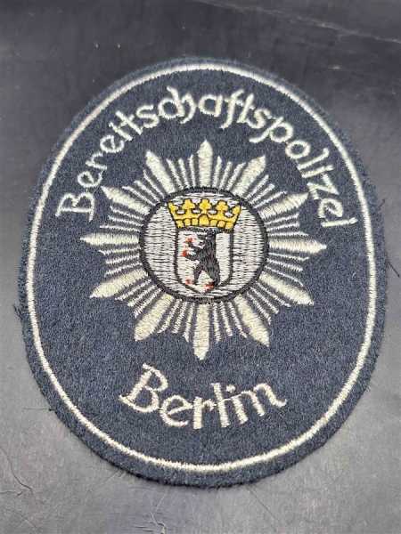 Polizei BRD Ärmelabzeichen Patch Stoffabzeichen Bereitschaftspolizei Berlin Alt