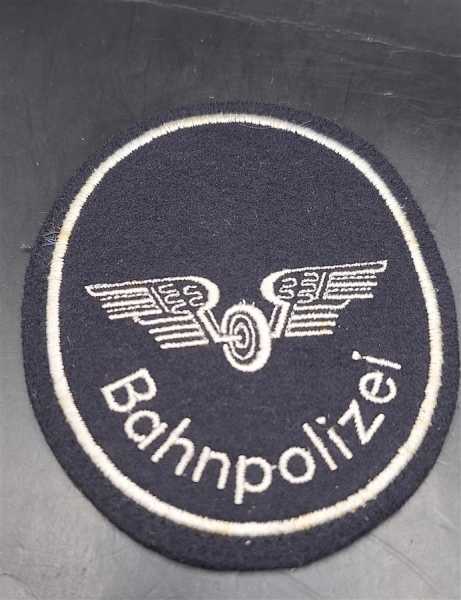 Polizei BRD Ärmelabzeichen Patch Stoffabzeichen Bahnpolizei Berlin Alt