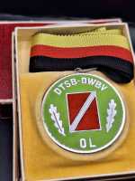 DDR Medaille DTSB-DWBV OL  1967 Emaile Silberstuge im...