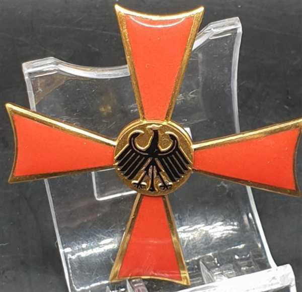 BRD Bundesverdienstkreuz Orden Abzeichen 1 Klasse an Nadel Herren 55mm