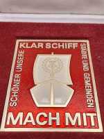 Klar Schiff mach mit Plakette Wettbewerb Etui Variante...