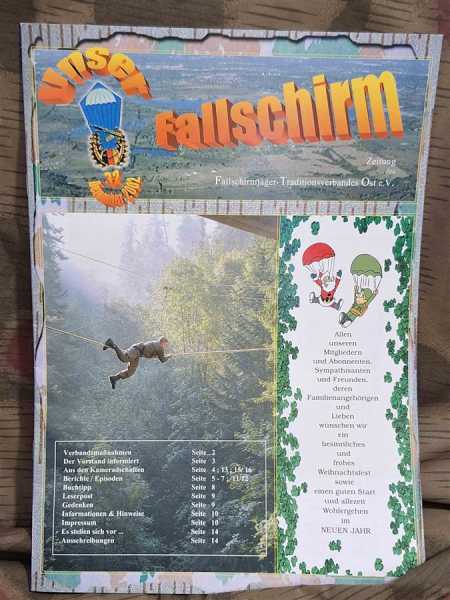 Unser Fallschirm Zeitung Fallschirmjäger Traditionsverband Ost DDR 32 NVA