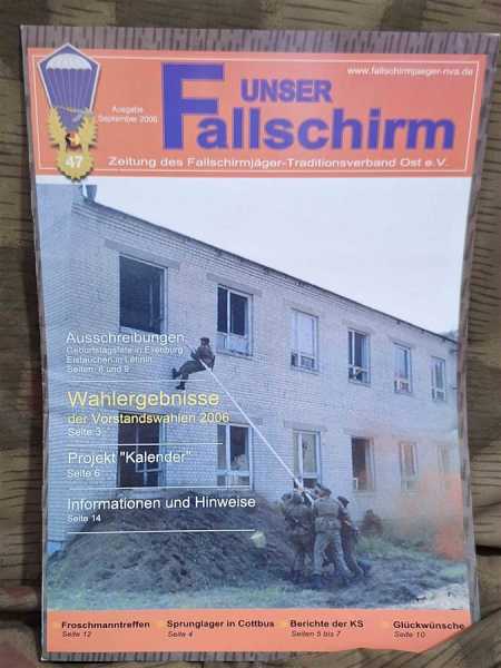 Unser Fallschirm Zeitung Fallschirmjäger Traditionsverband Ost DDR 47 NVA