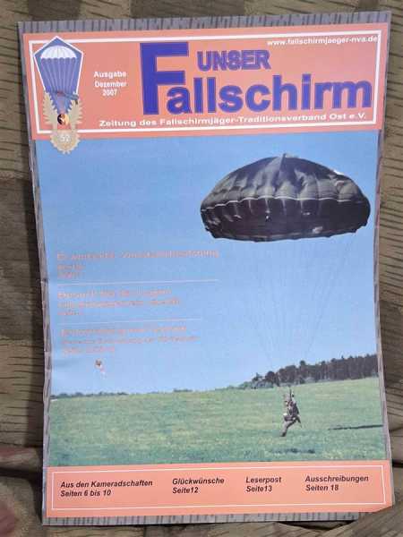 Unser Fallschirm Zeitung Fallschirmjäger Traditionsverband Ost DDR 52 NVA