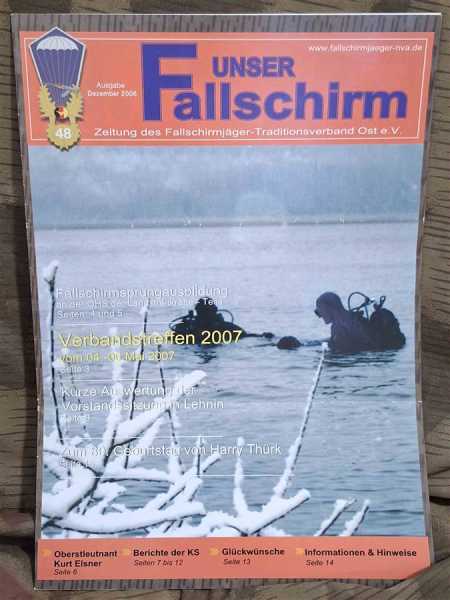 Unser Fallschirm Zeitung Fallschirmjäger Traditionsverband Ost DDR 48 NVA