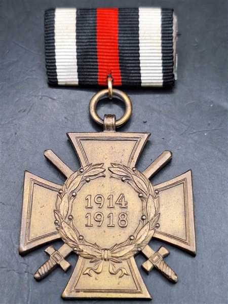 FEK an Einzelspange B.H.L. Frontkämpfer Ehrenkreuz Orden Hersteller DRP Variante