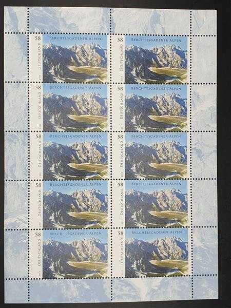 Bund 2013 Berchtesgadener Alpen postfrisch Briefmarke Bogen Kleinbogen BRD