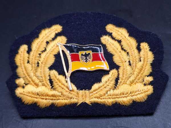 Bundeswehr Bundesmarine Mützenabzeichen mit Fahne Flagge BRD Deutschland Mütze