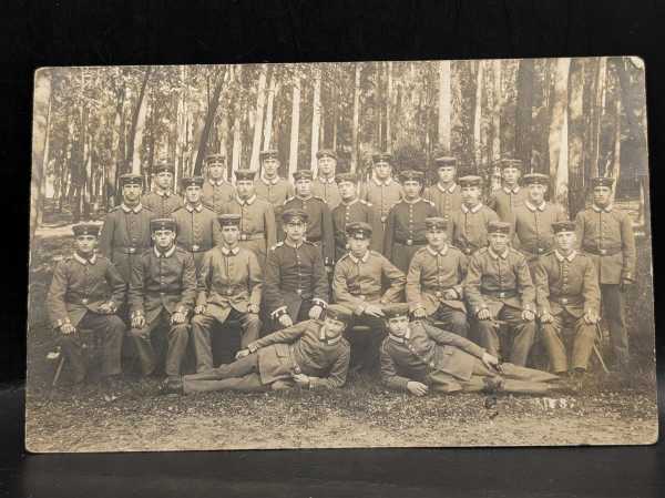 AK Ansichtskarte Postkarte Feldpost 1 Bad. Corporalschaft mit Vizefeldwebel