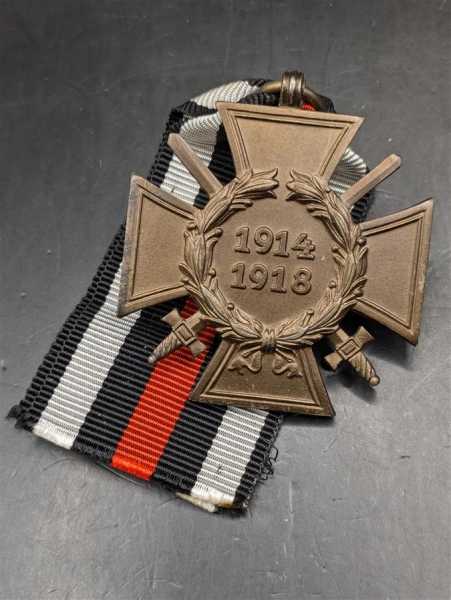 Orden Frontkämpfer Ehrenkreuz 1914-1918 am Band Militaria O.2 0.2 Hersteller