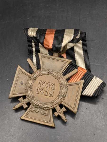 Orden Frontkämpfer Ehrenkreuz 1914-1918 am Band Militaria Hersteller N. & H. RAR