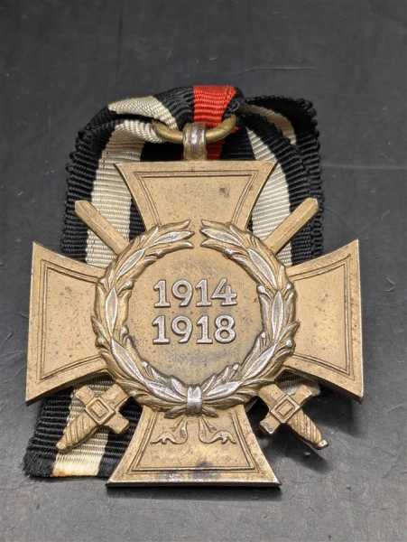 Orden Frontkämpfer Ehrenkreuz 1914-1918 am Band Militaria Hersteller G14 RAR